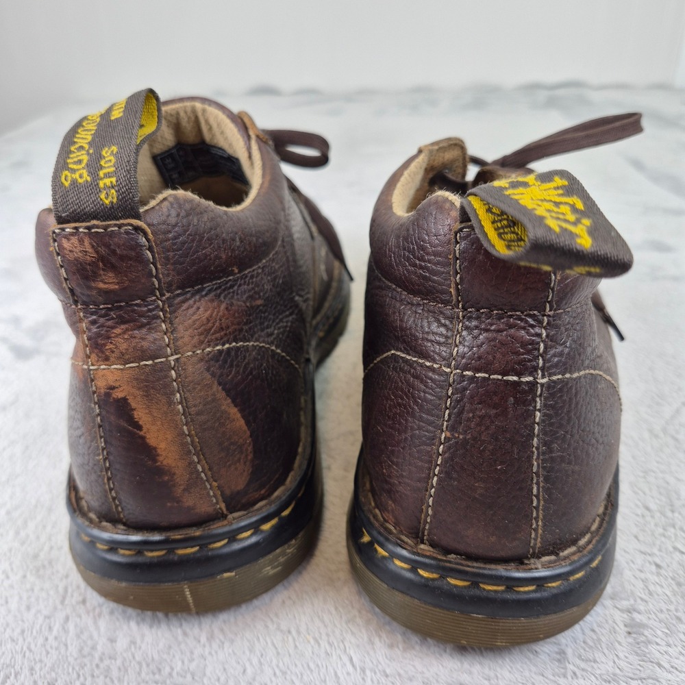 Doc Dr. Martens Paco Brown Leather Moc Toe Chukka Boots Mens 12 AW004 90s Punk - Picture 6 of 12